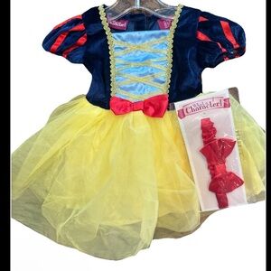 NWT Snow White Costume Baby Princess Halloween 6-9 Months Tulle